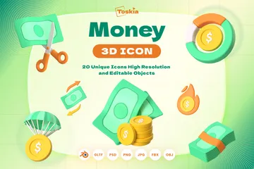 Dinero Paquete de Icon 3D