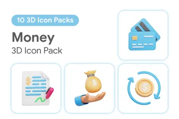 Dinero Paquete de Icon 3D