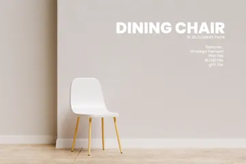 Dining Chair 3D Icon Pack
