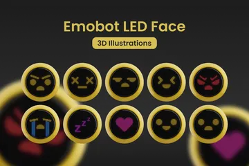 LED d'émobot Pack 3D Icon