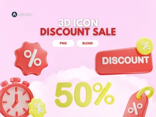 Discount 3D Icon Pack