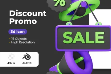 Discount Promo 3D Icon Pack