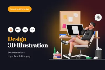 Diseño 3D Illustration Pack