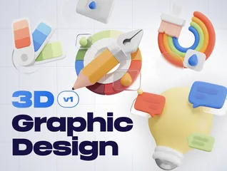 Diseño gráfico Paquete de Icon 3D