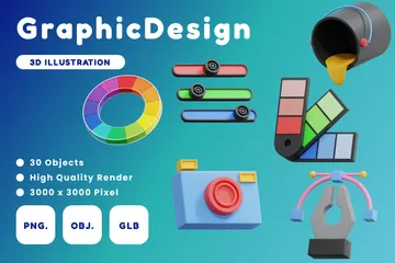 Diseño gráfico Paquete de Icon 3D