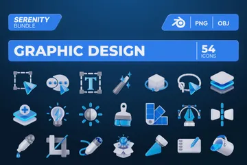 Diseño gráfico Paquete de Icon 3D