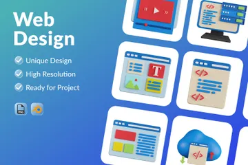Diseño web Paquete de Illustration 3D