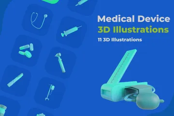 Dispositif médical Pack 3D Illustration