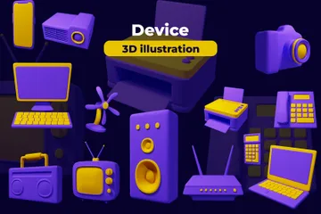 Dispositivo Pacote de Icon 3D