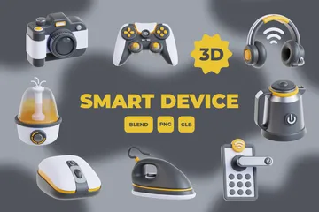 Dispositivo electrónico inteligente Paquete de Icon 3D