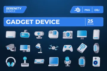 Dispositivo de gadget Paquete de Icon 3D