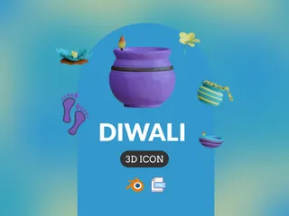 Diwali Paquete de Icon 3D