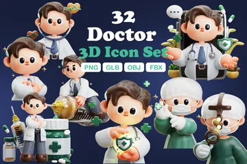 医者 3D Illustrationパック
