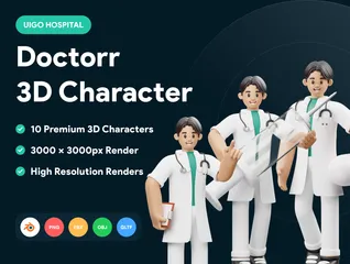 Doctor 3D Illustration Pack