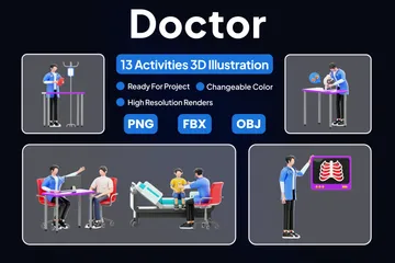 Doctor 3D Illustration Pack