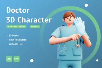 医者 3D Illustrationパック