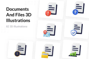 Documentos y archivos Paquete de Illustration 3D