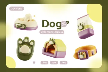 犬 3D Iconパック