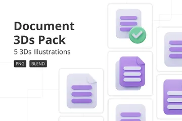 Dokumentieren 3D Icon Pack