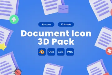 Dokumentieren 3D Icon Pack