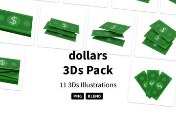 Dolares Paquete de Icon 3D