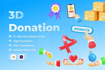 Donation 3D Icon Pack