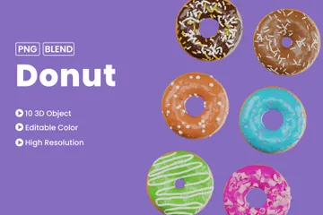 Donut 3D Icon Pack
