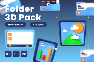 Dossier Pack 3D Icon