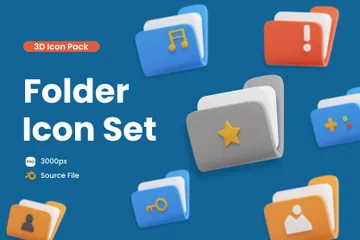 Dossier Pack 3D Icon