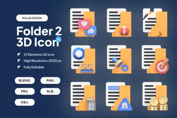 Dossier 2 Pack 3D Icon