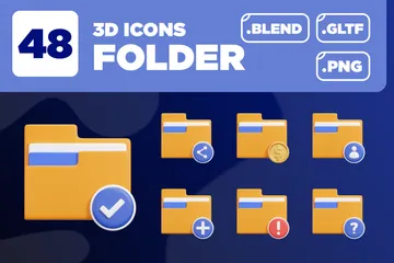 Dossier 3D Ver. 01 Pack 3D Icon