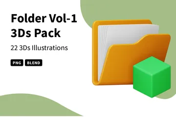 Dossier Vol-1 Pack 3D Icon