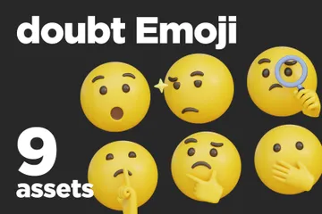 Doubt Emoji 3D Icon Pack