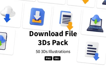파일 다운로드 3D Icon 팩
