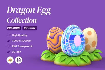 Dragon Egg 3D Icon Pack