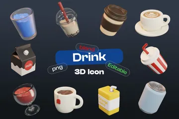 Drink 3D Icon Pack