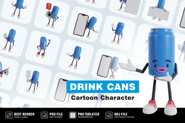 Drink Cans 3D Illustration Pack