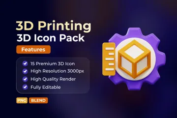 Drucken 3D Icon Pack