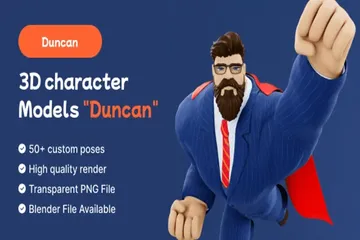 Duncan 3D Illustration Pack