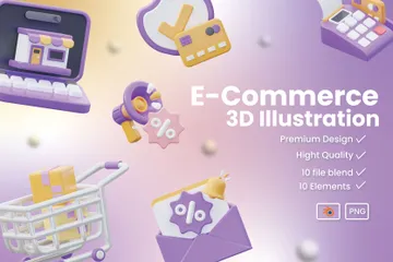 E-Comerce 3D Icon Pack