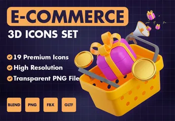 E-commerce 3D Icon Pack