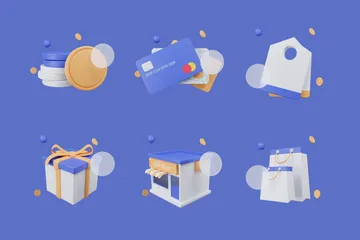 E-Einkauf 3D Illustration Pack