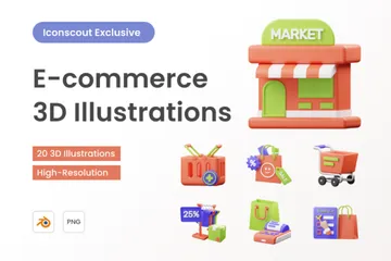 E-commerce 3D Illustration Pack