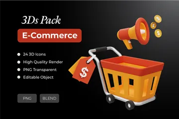 E-Commerce 3D Icon Pack