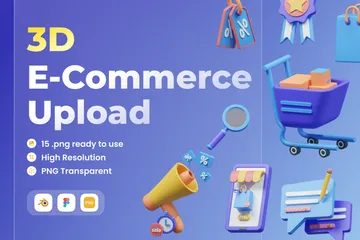 E-Commerce 3D Icon Pack