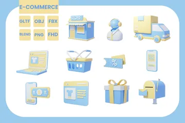 E-Commerce 3D Icon Pack