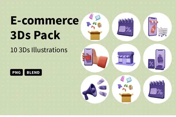 E-commerce 3D Icon Pack