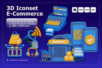 E Commerce 3D Icon Pack