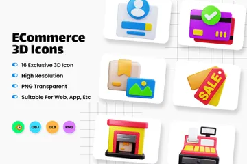 E-Commerce 3D Icon Pack