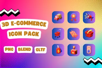 E-Commerce 3D Icon Pack